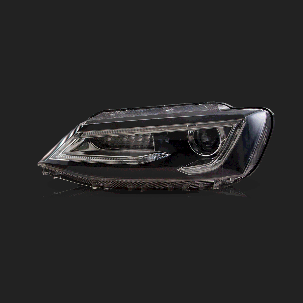 (PRENOTA) Fanali Anteriore Completo per Volkswagen Jetta MK6 (2011-2018) a LED