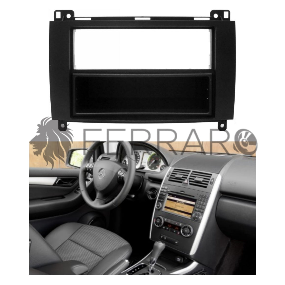 Mascherina 1DIN con Cassetto per Mercedes Classe A/B (2005-2012)