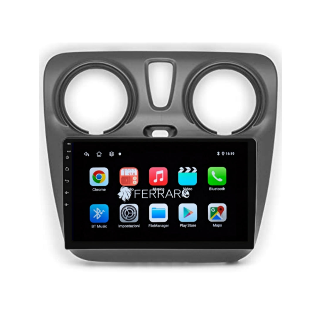 Autoradio per Logan, Sandero, Stepway Symbol 9", Android, Bluetooth, CarPlay, Android Auto, 2GB/4GB/6GB/8GB Ram
