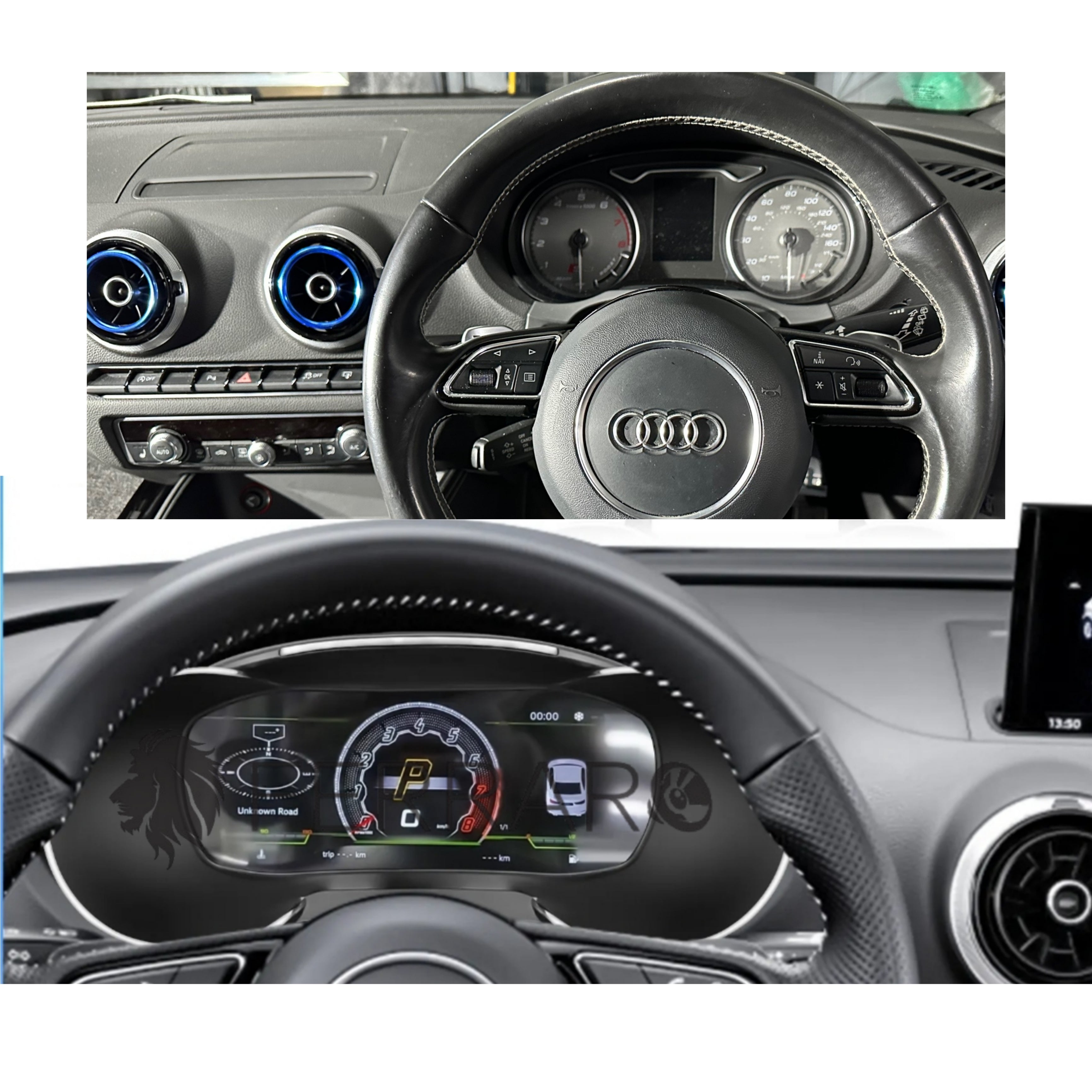 (PRENOTA) Virtual Cockpit 12.3" per Audi A1 (2010-2018), HD Ultra, CarPlay e Android Auto