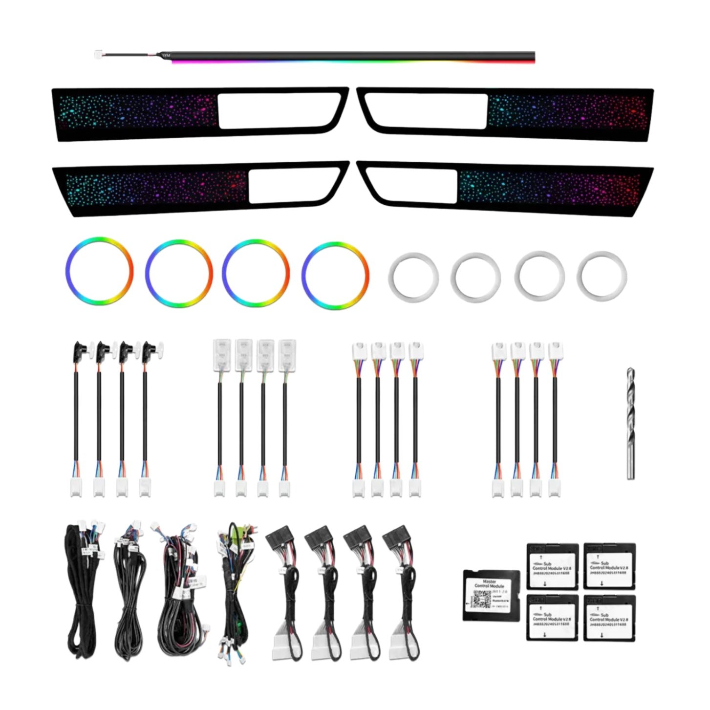 (PRENOTA) Ambient Light per Land Rover Range Rover Sport (2010-2013), 256 Colori, APP