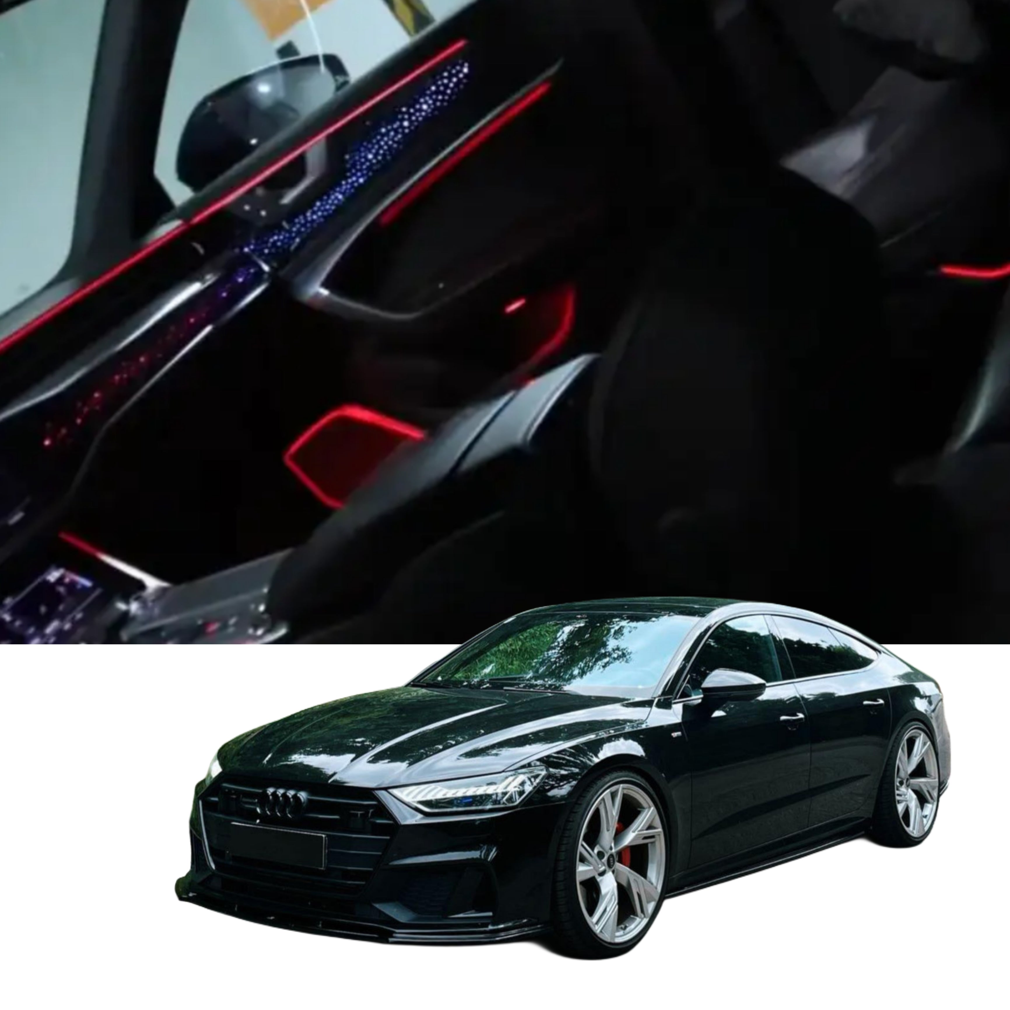 (PRENOTA) Ambient Light per Audi A7C8, S7, RS7, 256 Colori, APP