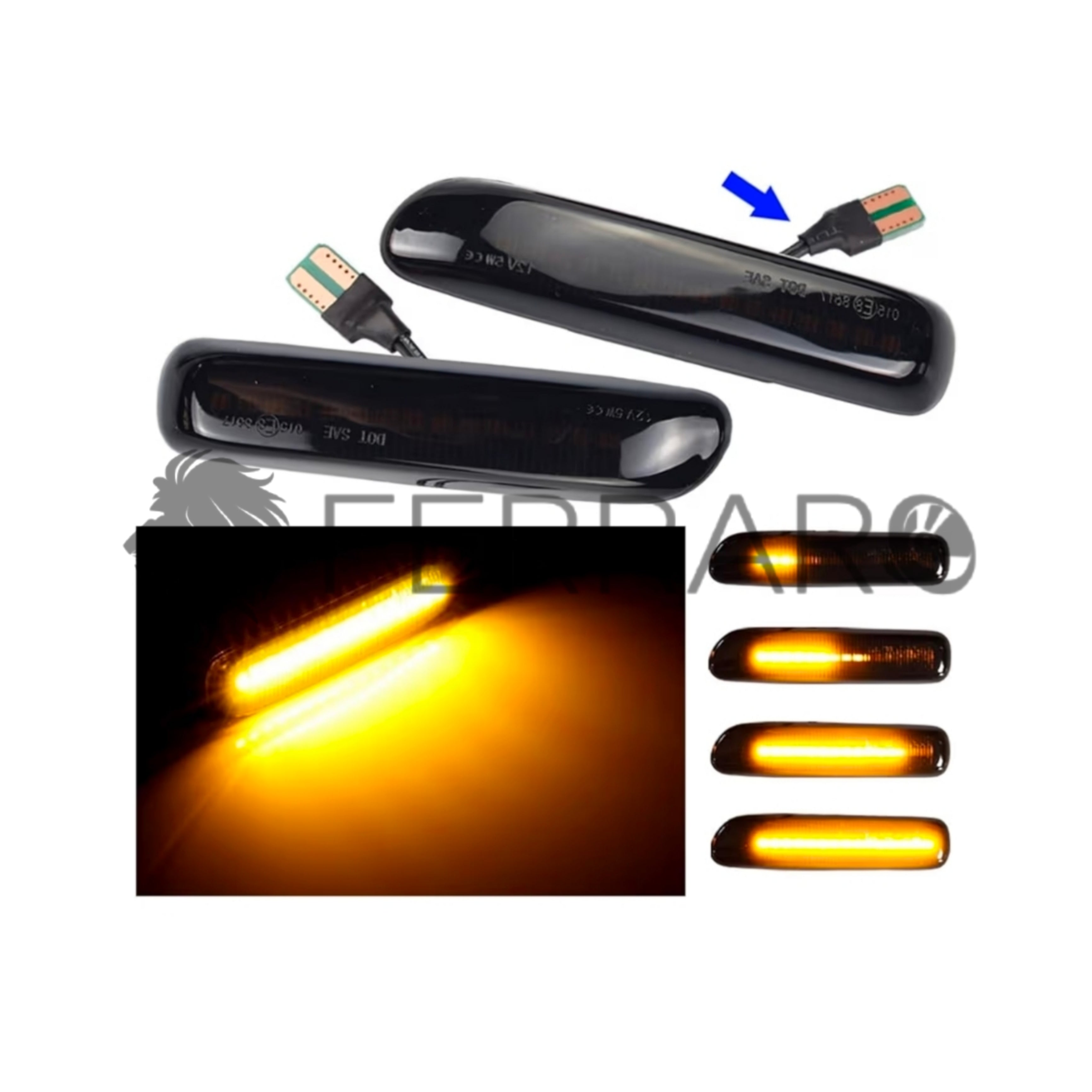 (PRENOTA) Indicatore Direzione Led per BMW Serie 3 E46 Limousine, Cabriolet, Coupé, Plug and Play