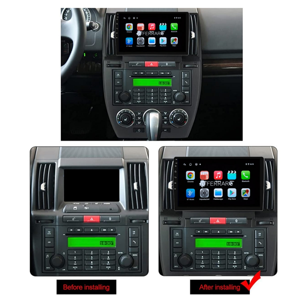 Autoradio per Land Rover Freelander 2 9" | 2006-2015 | Android | Bluetooth | CarPlay | Android Auto | 2GB/4GB/6GB/8GB Ram