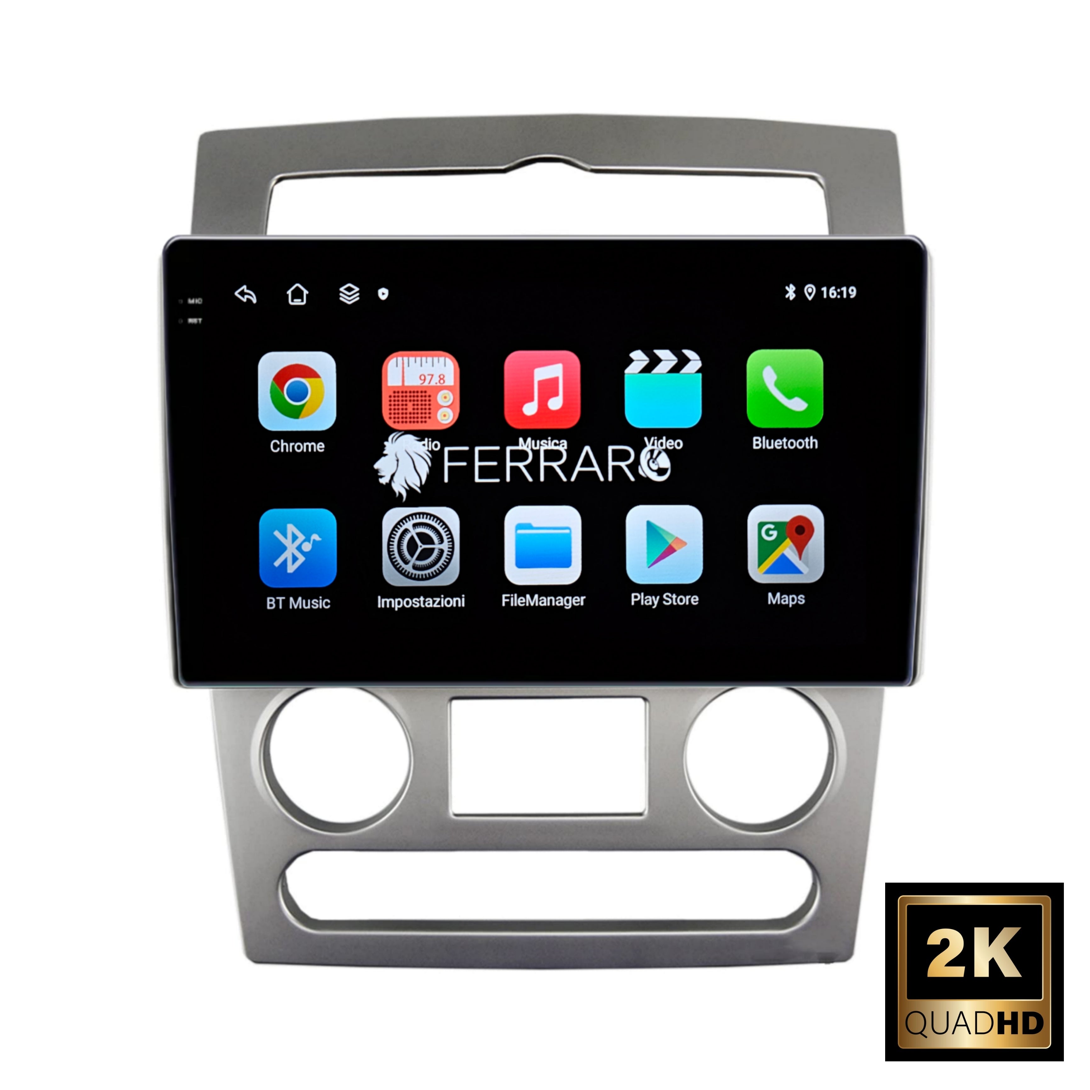 (PRENOTA) Autoradio per Hyundai Rohens-Coupe 9" 2K (2002-2009) Android, Bluetooth, CarPlay, Android Auto, 12/256GB Ram