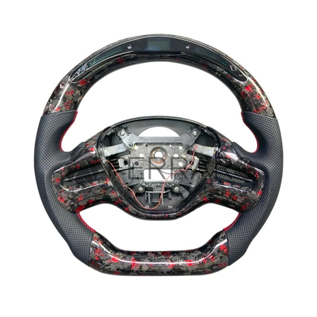 (PRENOTA) Volante Sportivo per Honda Civic (2011-2017), Carbonio, Customizzato in Pelle