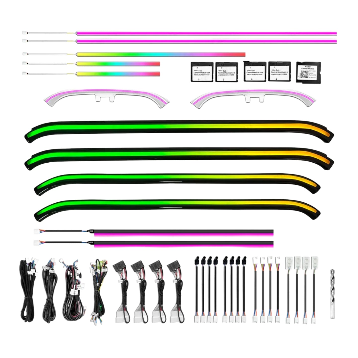 (PRENOTA) Ambient Light per Land Rover Defender L663 (2019-2026), 256 Colori, APP