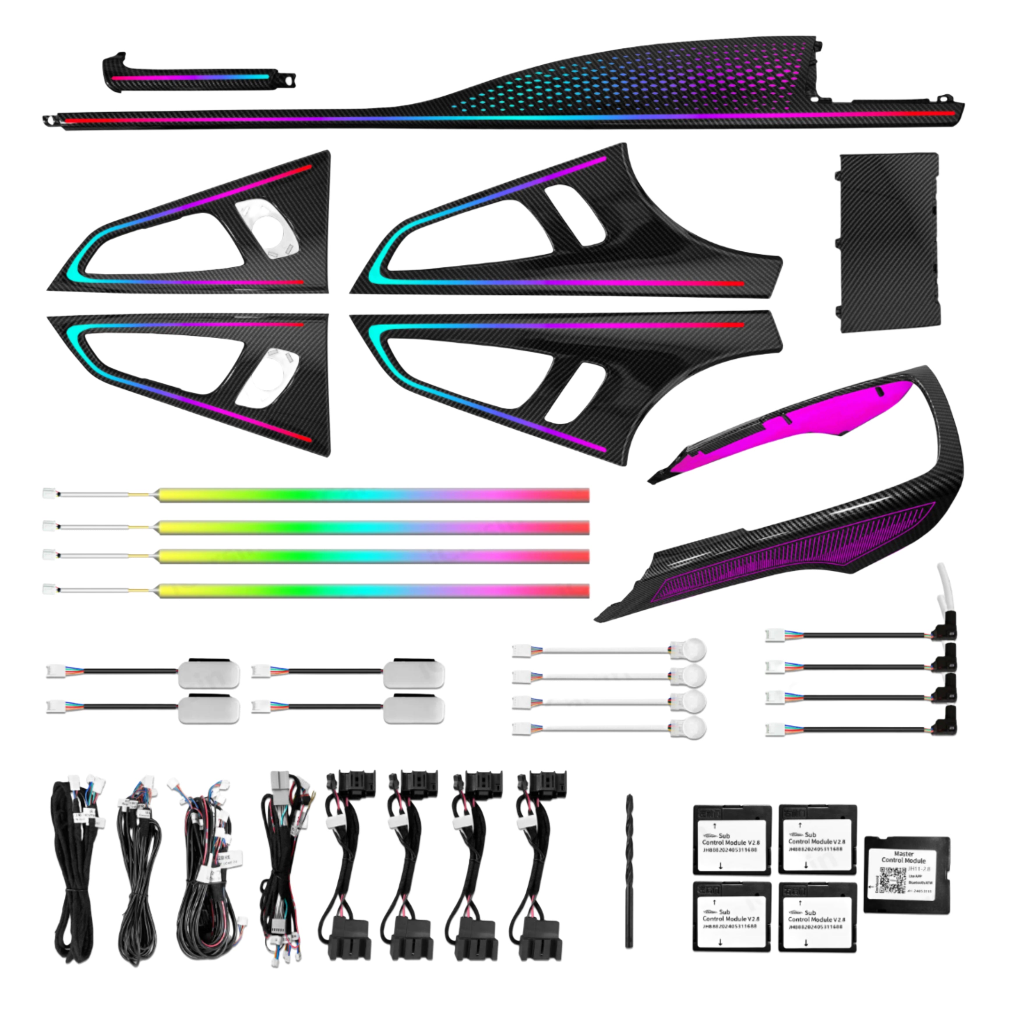 (PRENOTA) Ambient Light per Audi A7 C7 (2011-2018), 256 Colori, APP