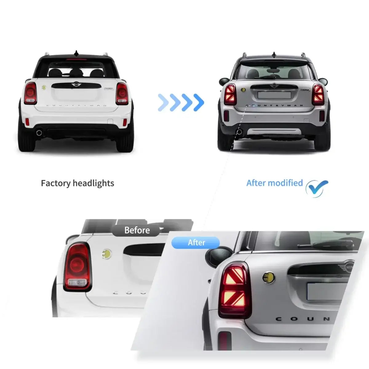 (PRENOTA) Fanali Posteriore Completo per BMW Mini Countryman F60 (2017-2023) a LED