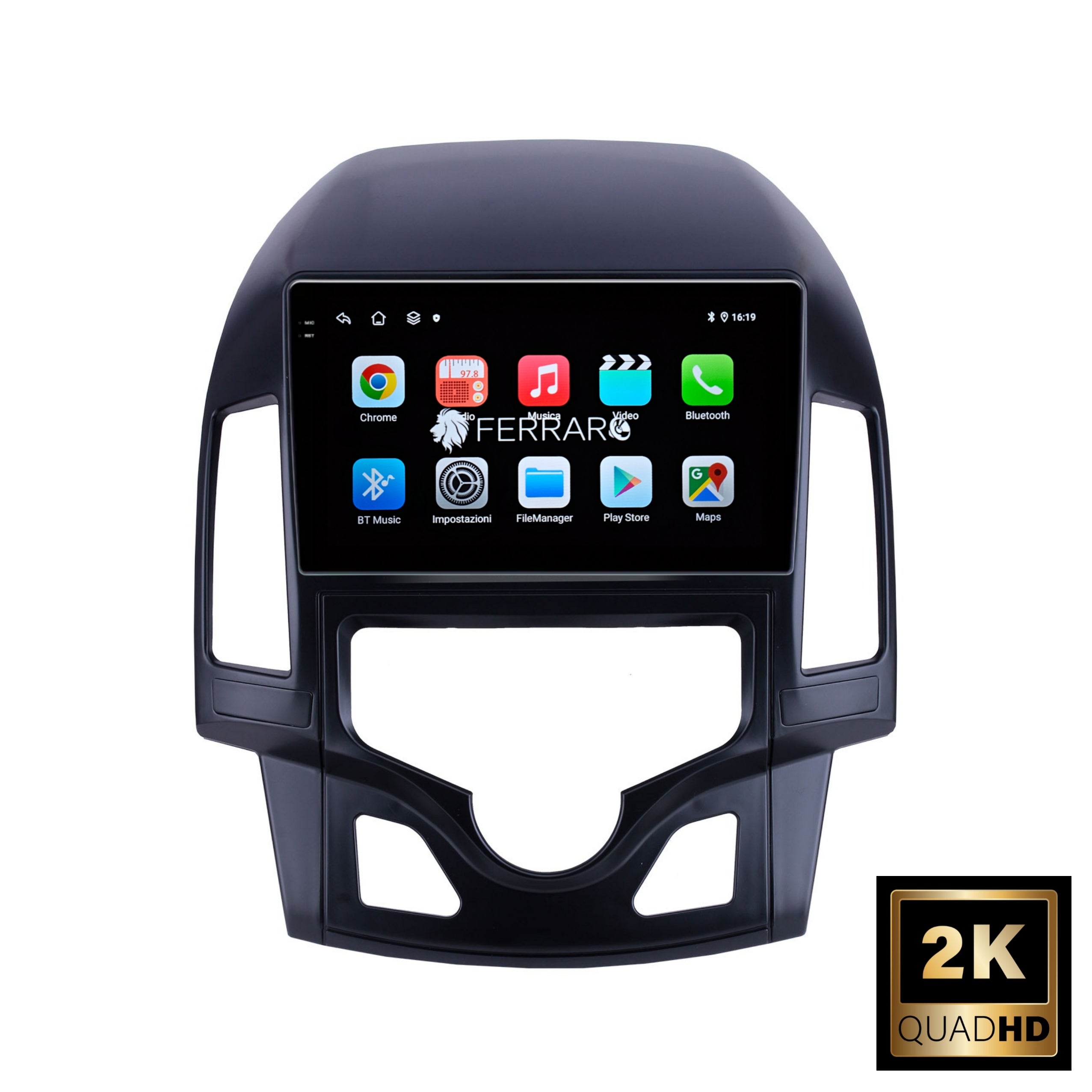 Autoradio per Hyundai i30 9" 2K | 2007-2012 | Android | Bluetooth | CarPlay | Android Auto | 12/256GB Ram