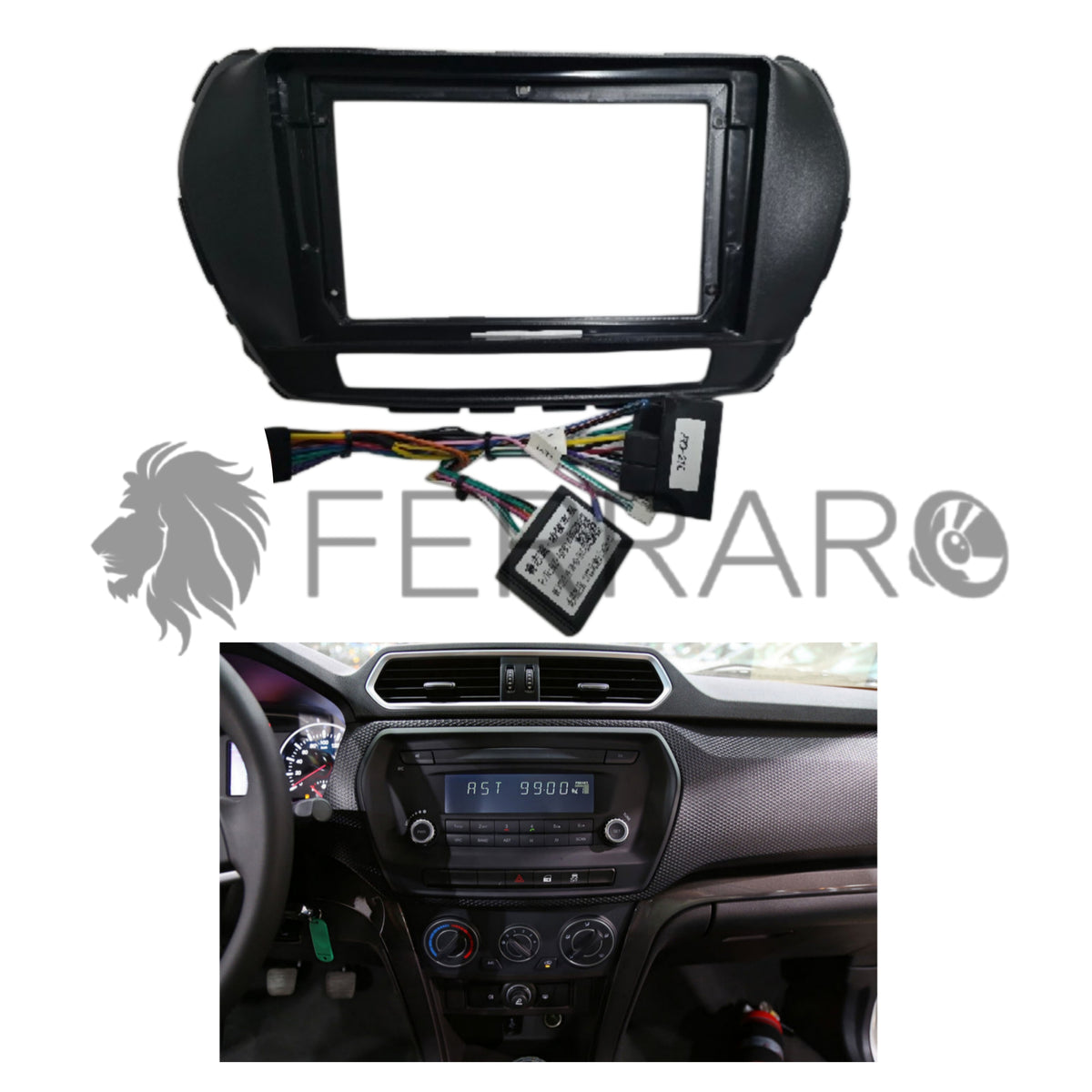 Kit Montaggio Autoradio 9"Pollici per Great Hall Wingle (2016-2019), Mascherina, Cablaggio Autoradio Android