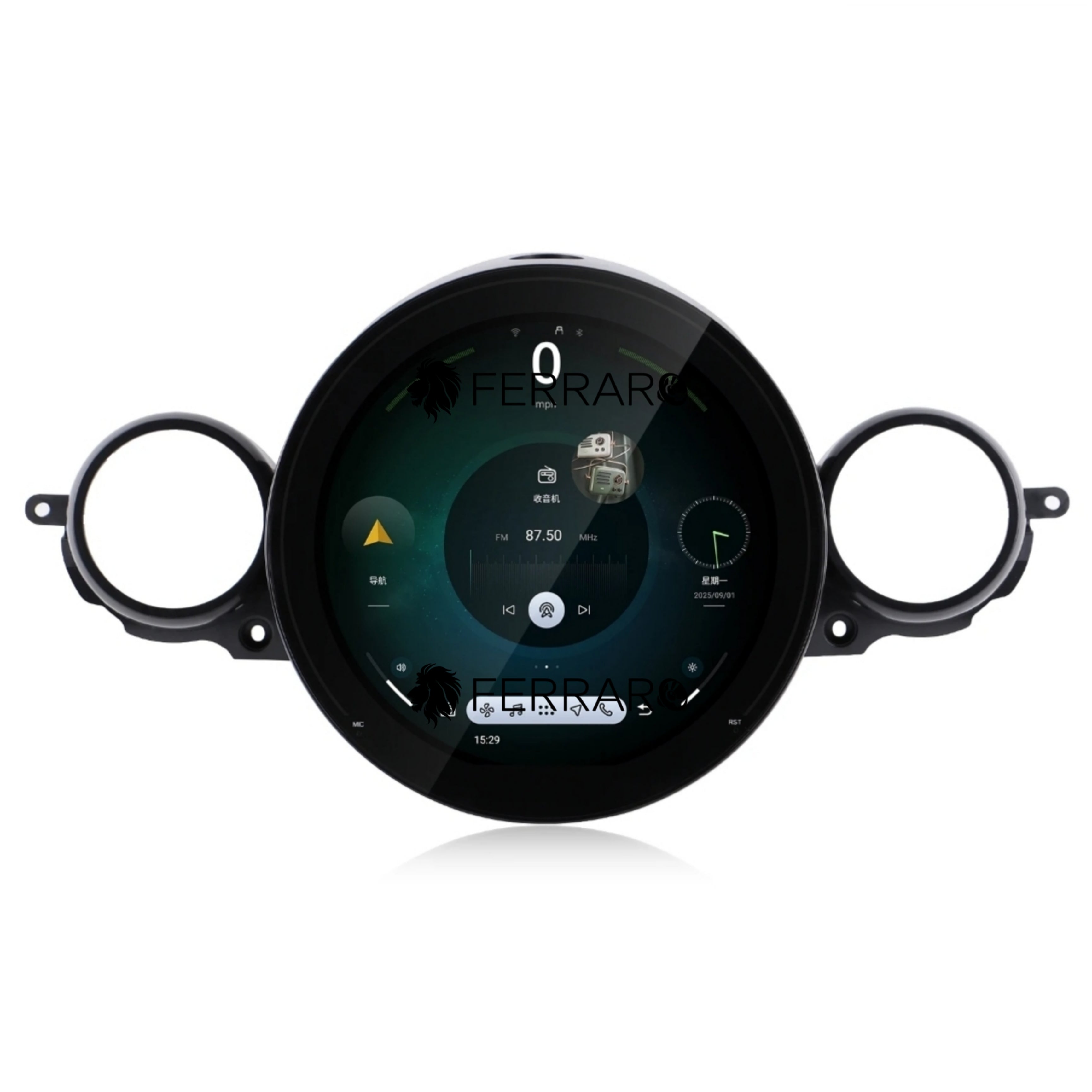 Autoradio per Mini Cooper R51, R56, R57, R58, R60, R61 11.7" | 2007-2014 | Android | Bluetooth | CarPlay | Android Auto | 8/128GB Ram