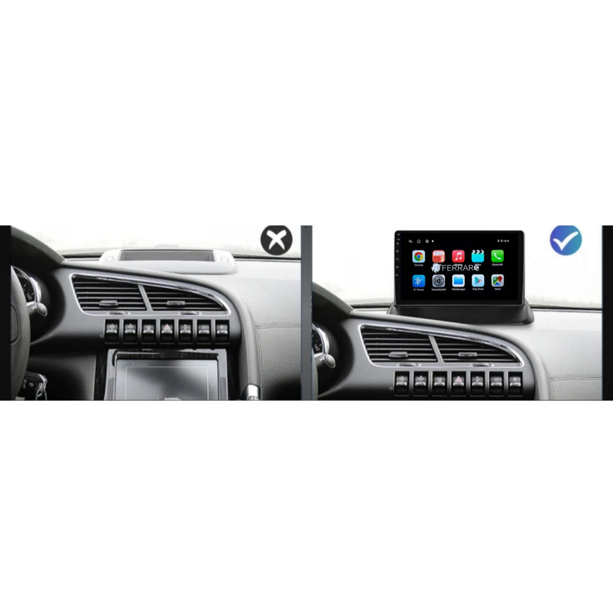 Autoradio per Peugeot 3008, 5008 9" (2009-2016) Bluetooth, Android, CarPlay, Android Auto, 2GB/4GB/6GB/8GB Ram