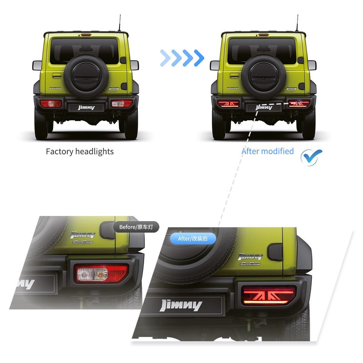 (PRENOTA) Fanali Posteriore Completo per Suzuki Jimny IV (2018-2022) a LED