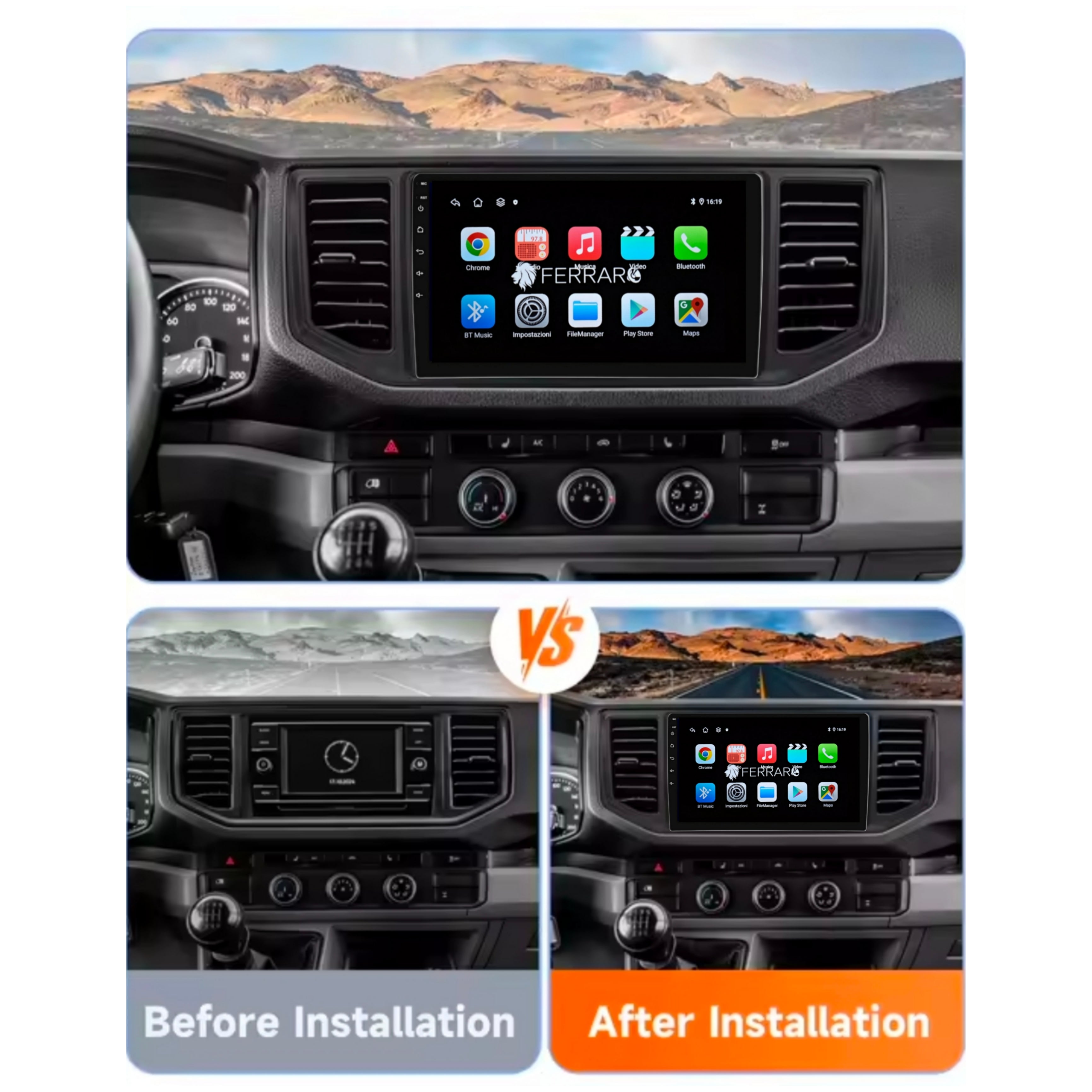 Cablaggio per Volkswagen Crafter (2017-2025) Recupero Comandi al Volante per Autoradio Android