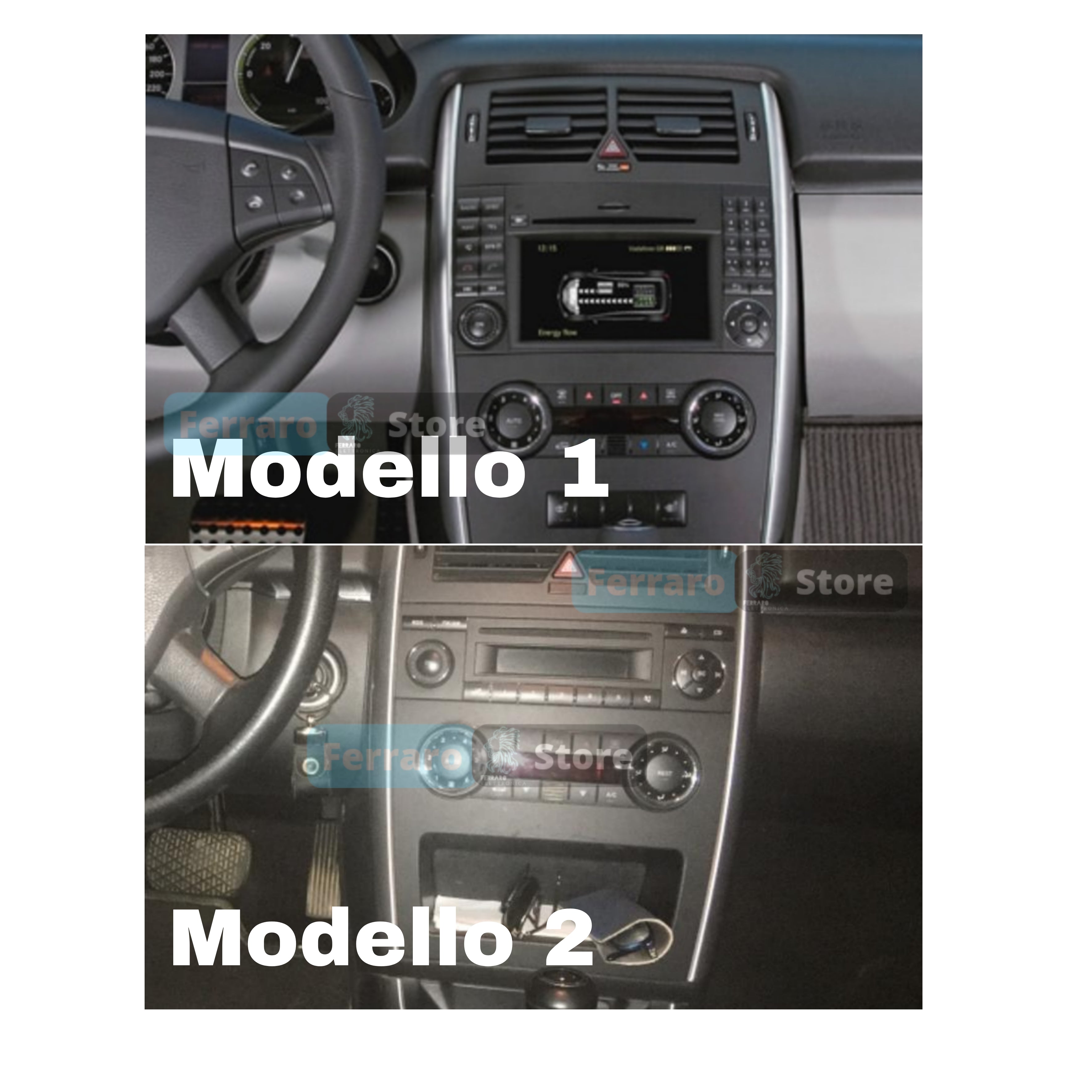 Autoradio per Mercedes Classe A/B 7" (2004-2012) Android, Bluetooth, CarPlay, Android Auto, 2GB/4GB/6GB/8GB RAM