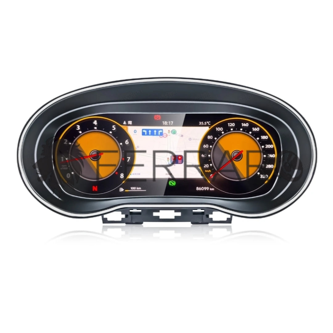 Virtual Cockpit 12.3" Volkswagen Polo (2009-2016) HD Ultra, CarPlay e Android Auto