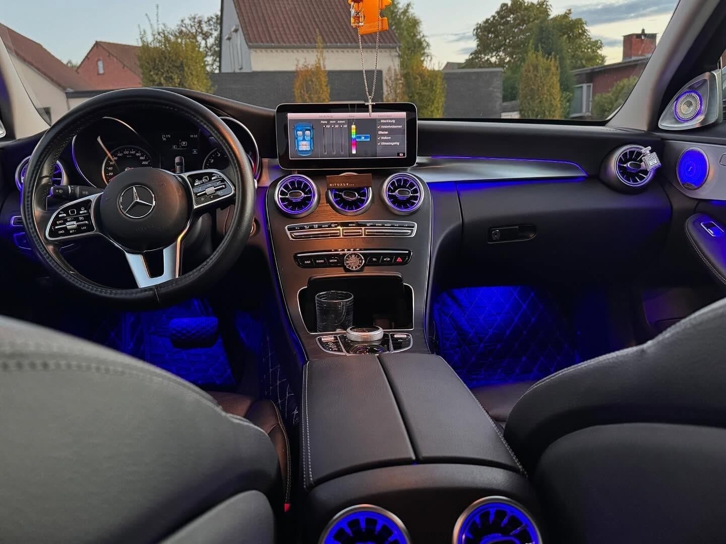 (PRENOTA) Ambient Light per Mercedes GLC X253, Classe C W205, 256 Colori, APP