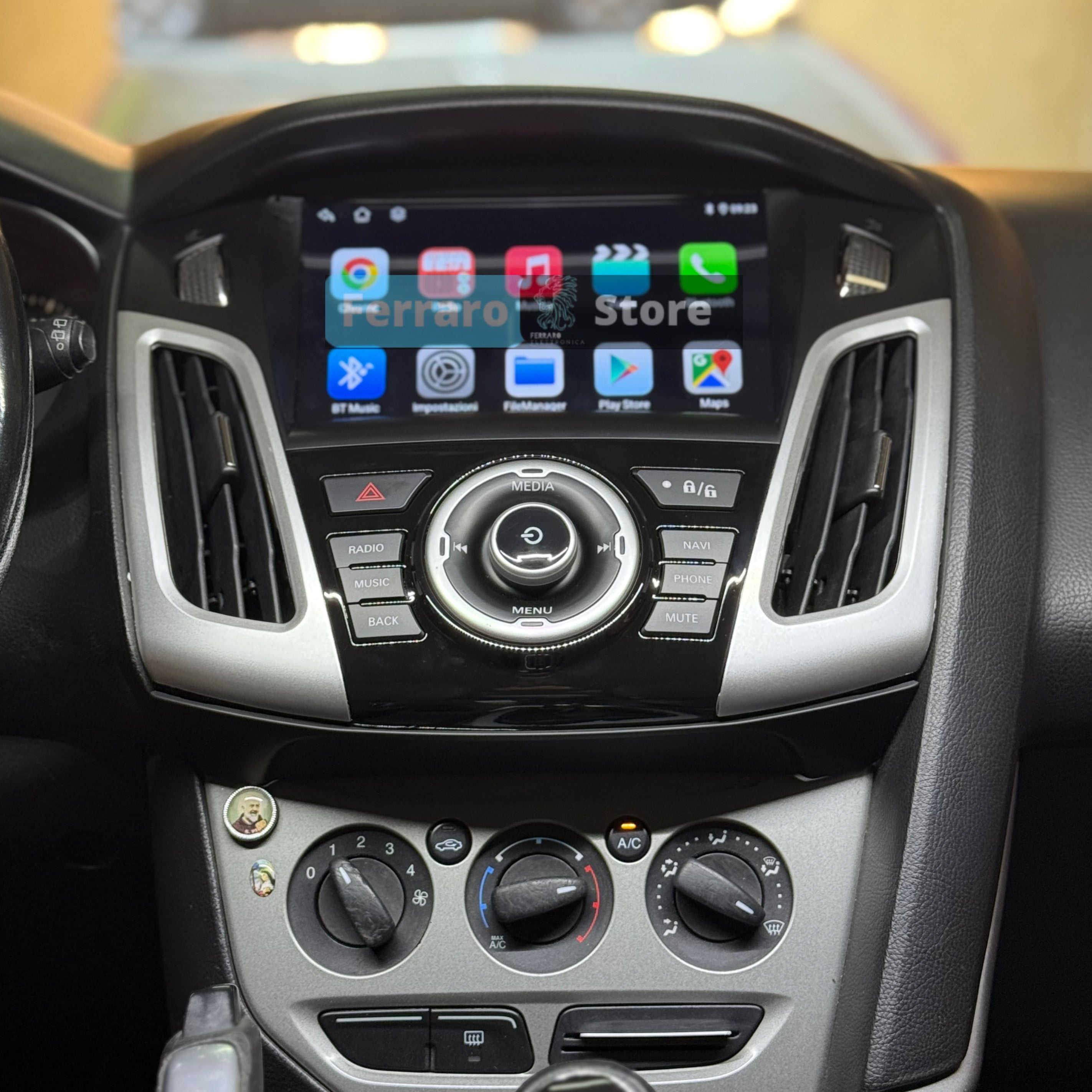 Autoradio per Ford Focus 3 9" 2K | 2011-2018 | Android | Bluetooth | CarPlay | Android Auto | 12/256GB Ram