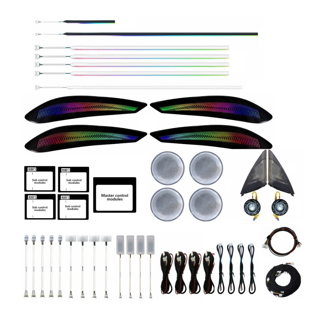 (PRENOTA) Ambient Light per BMW Serie 3 F34 GT (2013-2019), 256 Colori, APP