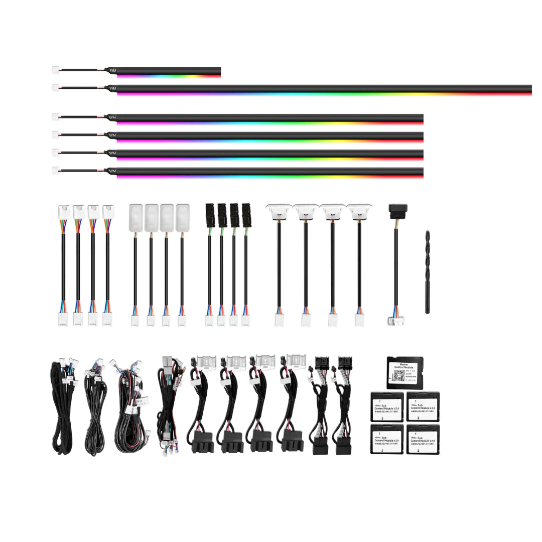 (PRENOTA) Ambient Light per Volkswagen VW T-Roc (2018-2022), 256 Colori, APP