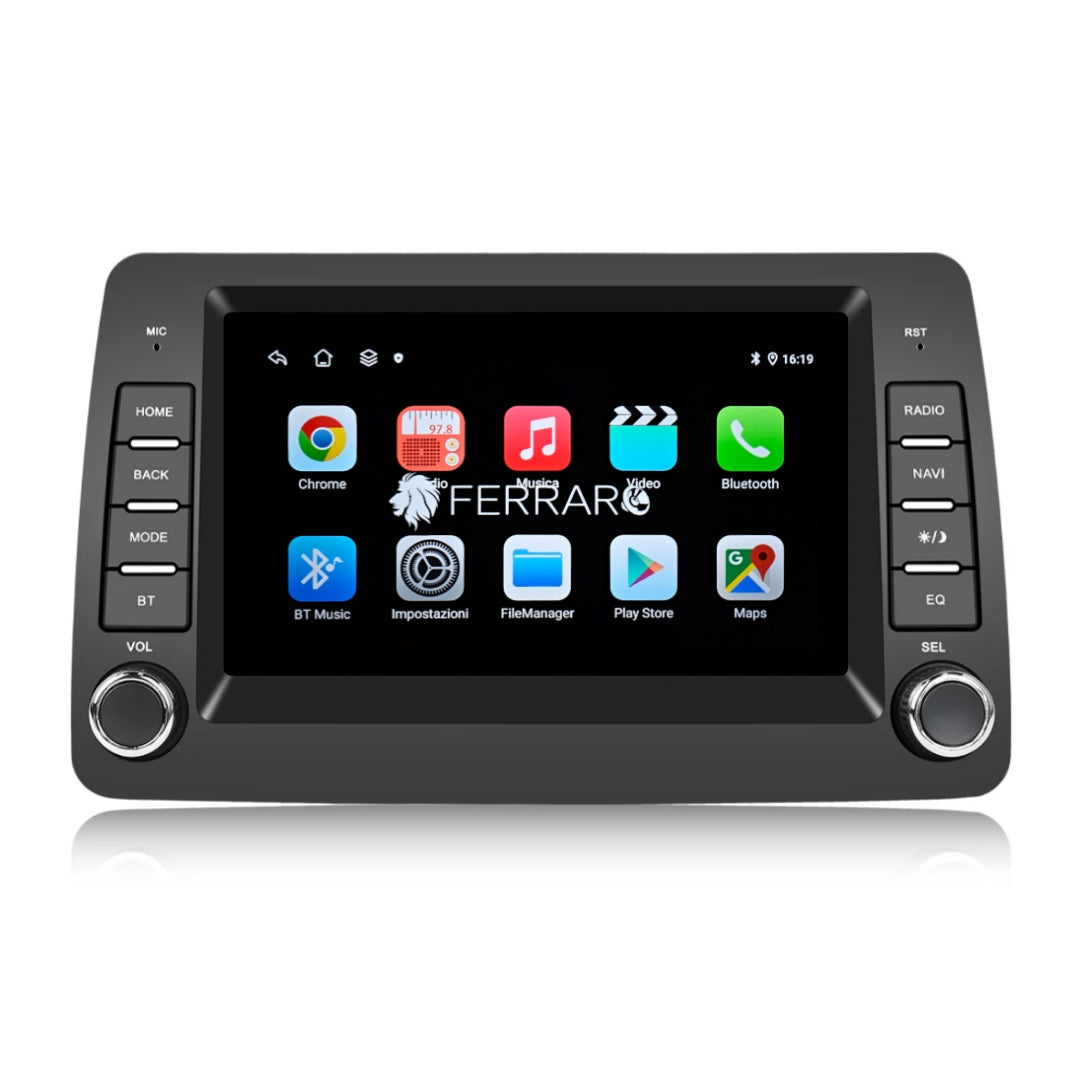 Autoradio per Fiat Panda 169 (2003-2013) 7", Android, Bluetooth, CarPlay, Android Auto, 2/64GB Ram