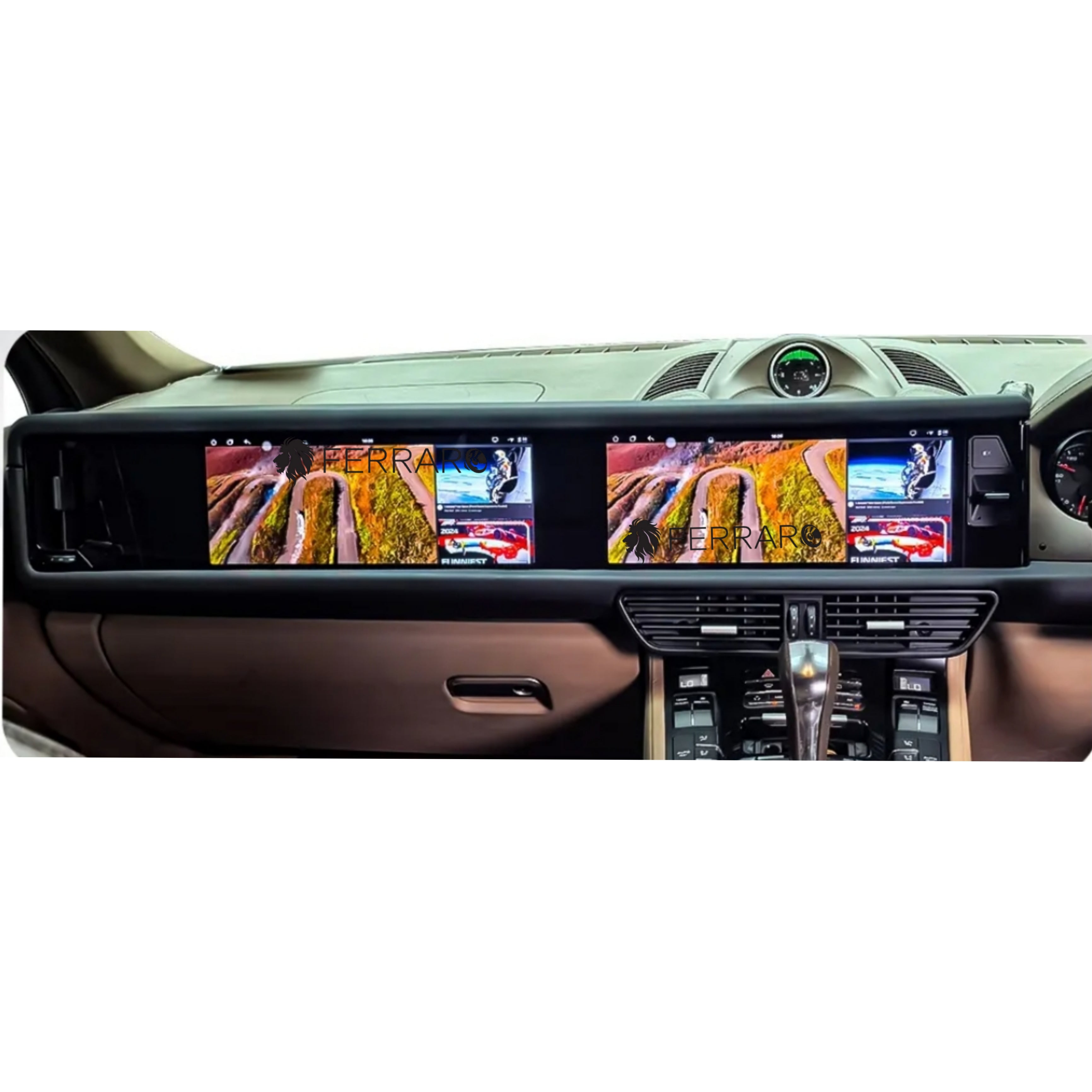 (PRENOTA) Autoradio per Porsche Cayenne 12.3" + 12.3" (2010-2017) Android, Bluetooth, CarPlay, Android Auto, 6/128GB Ram