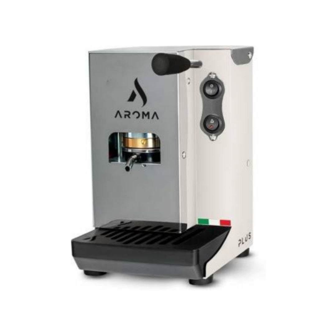 Aroma Plus Basic, Macchina da Caffè, Cialde 44mm, Bianco