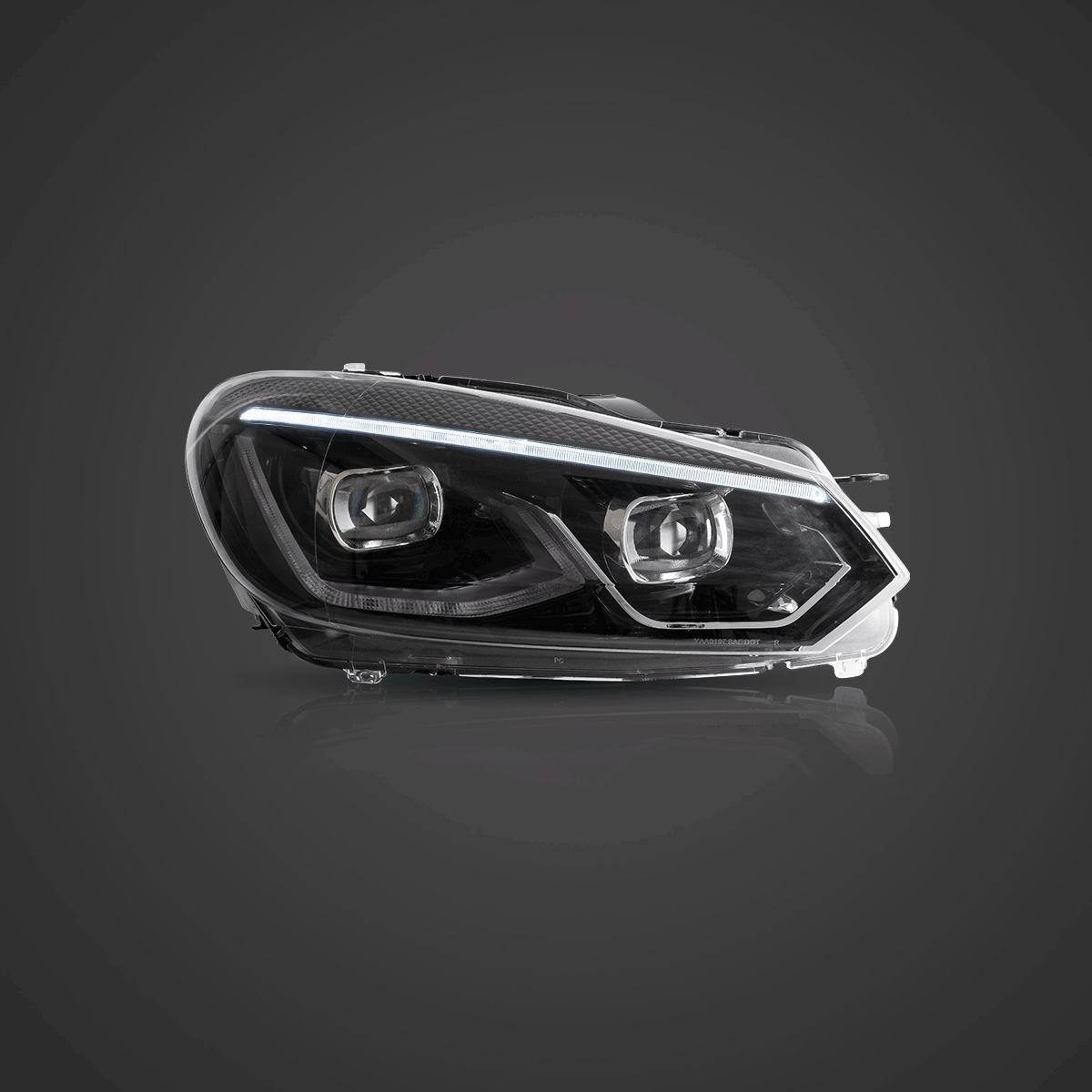 (PRENOTA) Fanali Anteriore Completo per Volkswagen Golf VI, MK6 (2008-2012) a LED