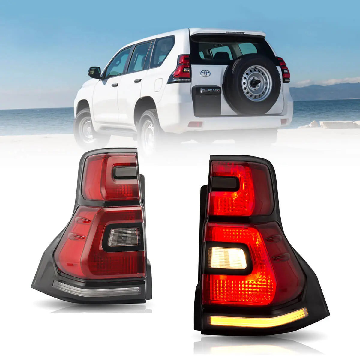 (PRENOTA) Fanali Posteriore Completo per Toyota Land Cruiser Prado (2010-2016) a LED