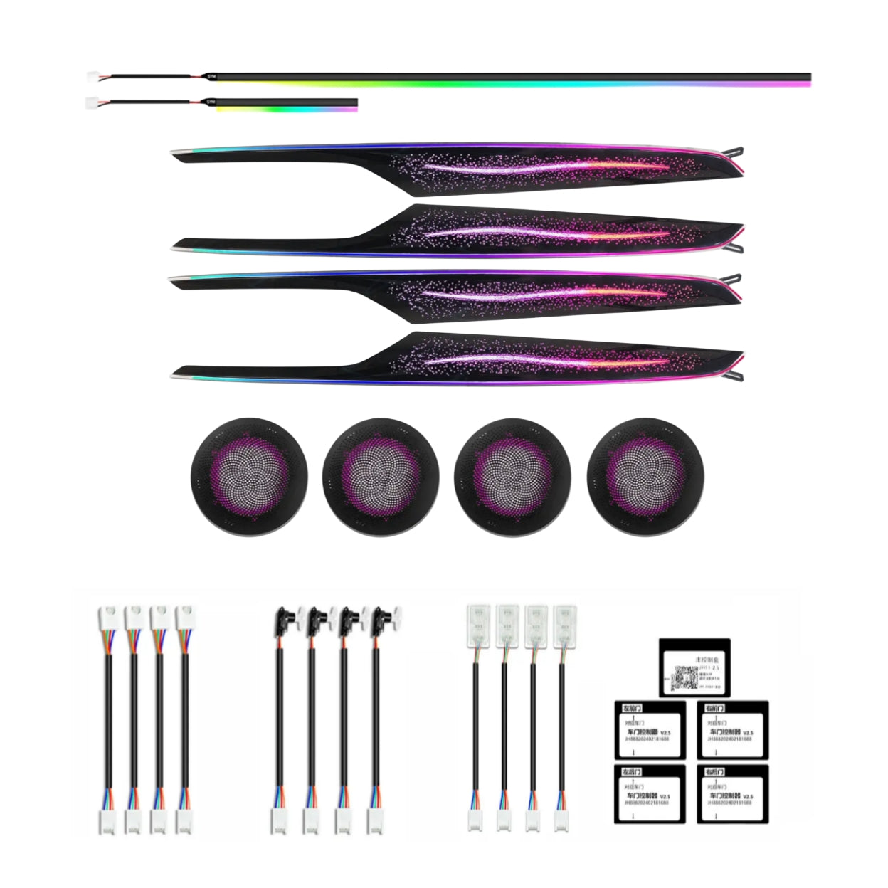 (PRENOTA) Ambient Light per BMW X1, X2 F48, F49 (2016-2022), 256 Colori, APP