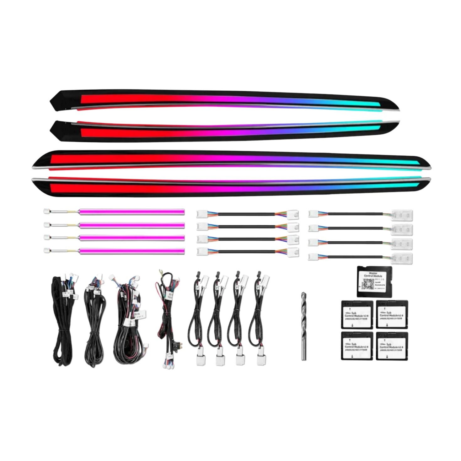 (PRENOTA) Ambient Light per Mercedes Classe S W221 (2005-2013), 256 Colori , APP