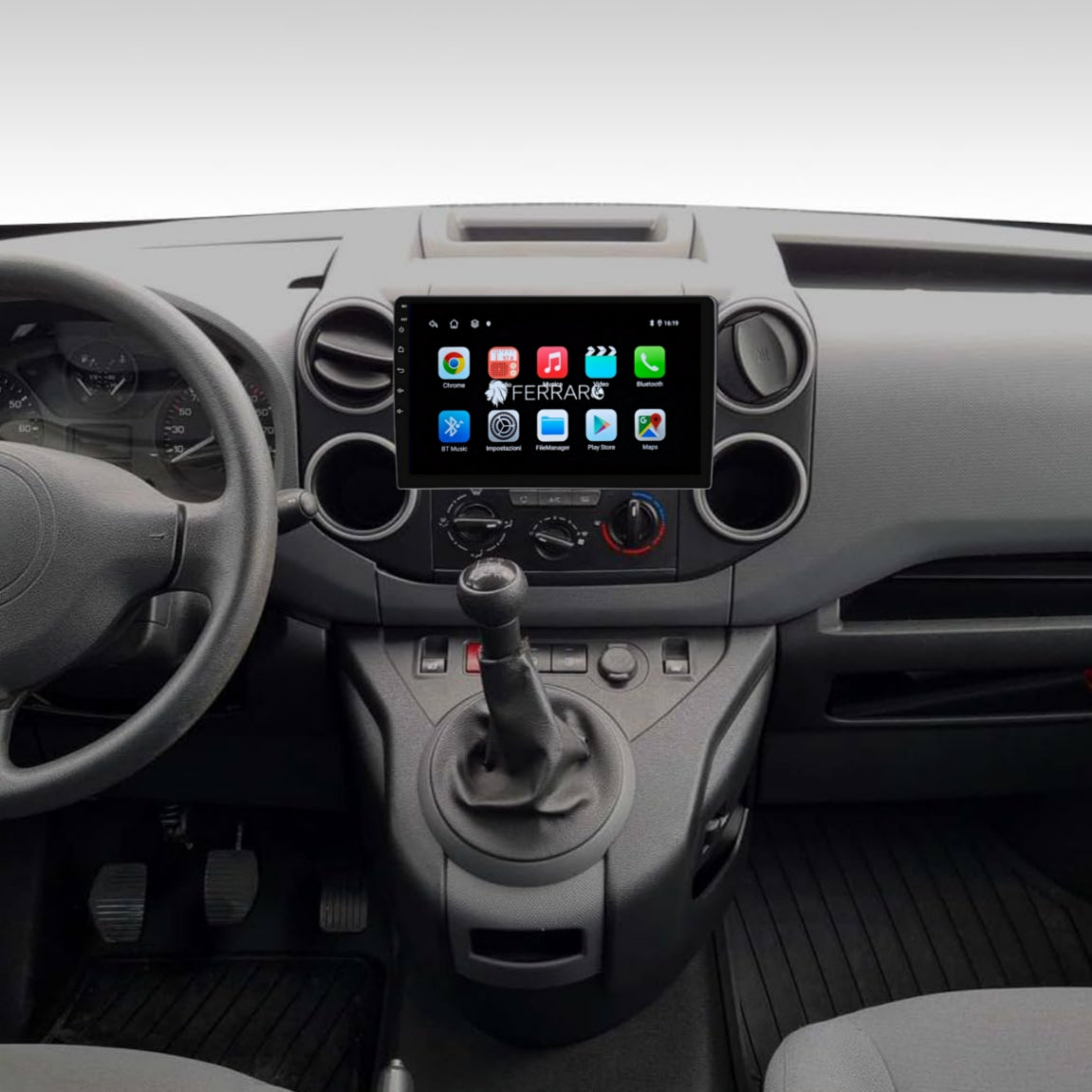 Autoradio per Citroen Berlingo B9, Peugeot Partner 9" (2008-2019) Android, Bluetooth, CarPlay, Android Auto, 2GB/4GB/6GB/8GB Ram