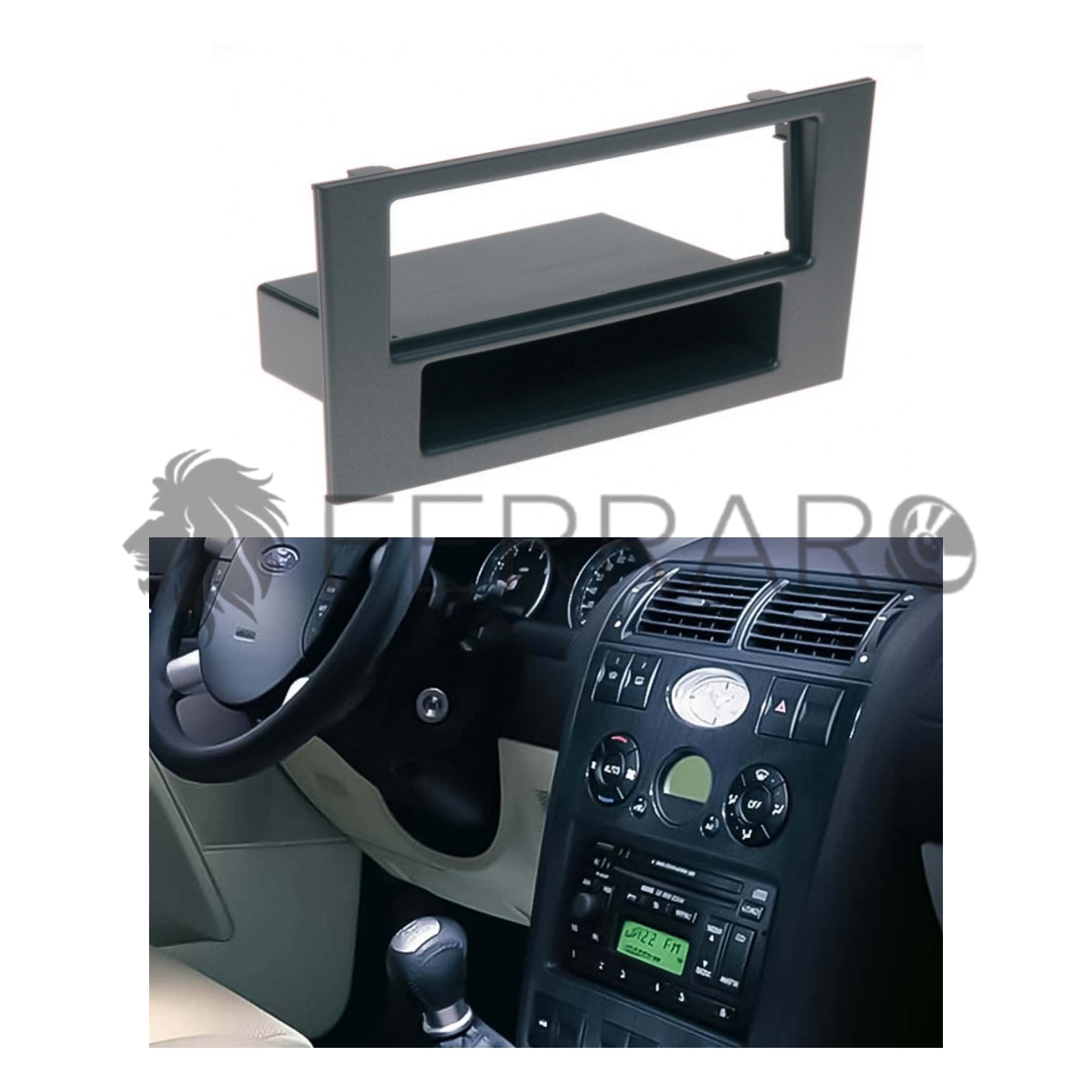 Mascherina 1DIN con Cassetto per Ford Mondeo (2003-2007)