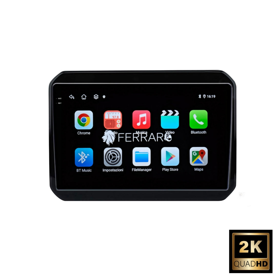 (PRENOTA) Autoradio per Suzuki Ignis 9" 2K (Dal 2016>), Android, Bluetooth, CarPlay, Android Auto, 12/256GB Ram