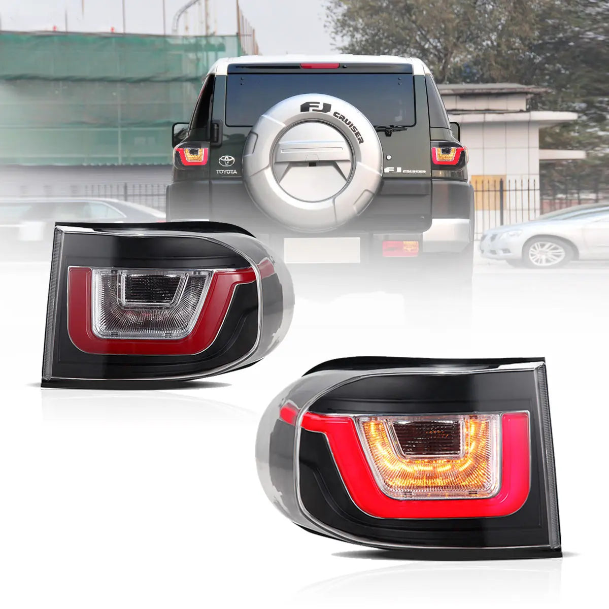 (PRENOTA) Fanali Posteriore Completo per Toyota FJ Cruiser (2006-2022) a LED