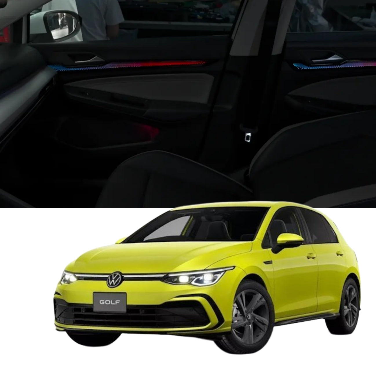 (PRENOTA) Ambient Light per Volkswagen VW Golf 8, Mk8 (2021+), 256 Colori, APP