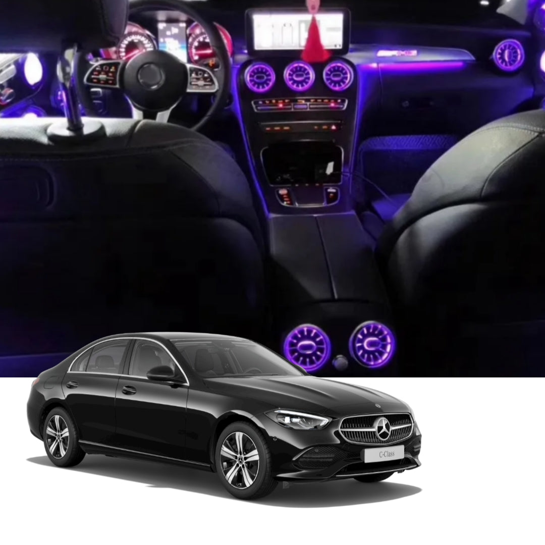 (PRENOTA) Ambient Light Areazione per Mercedes GLC X253, Classe C W205, 256 Colori, APP