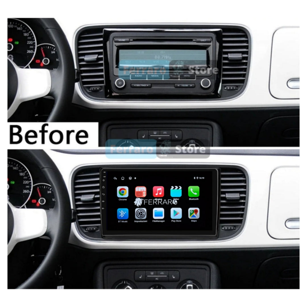 (PRENOTA) Autoradio per Volkswagen Beetle, Maggiolino 9" (2011-2019) Android, Bluetooth, CarPlay, Android Auto 2GB/4GB/6GB/8GB Ram