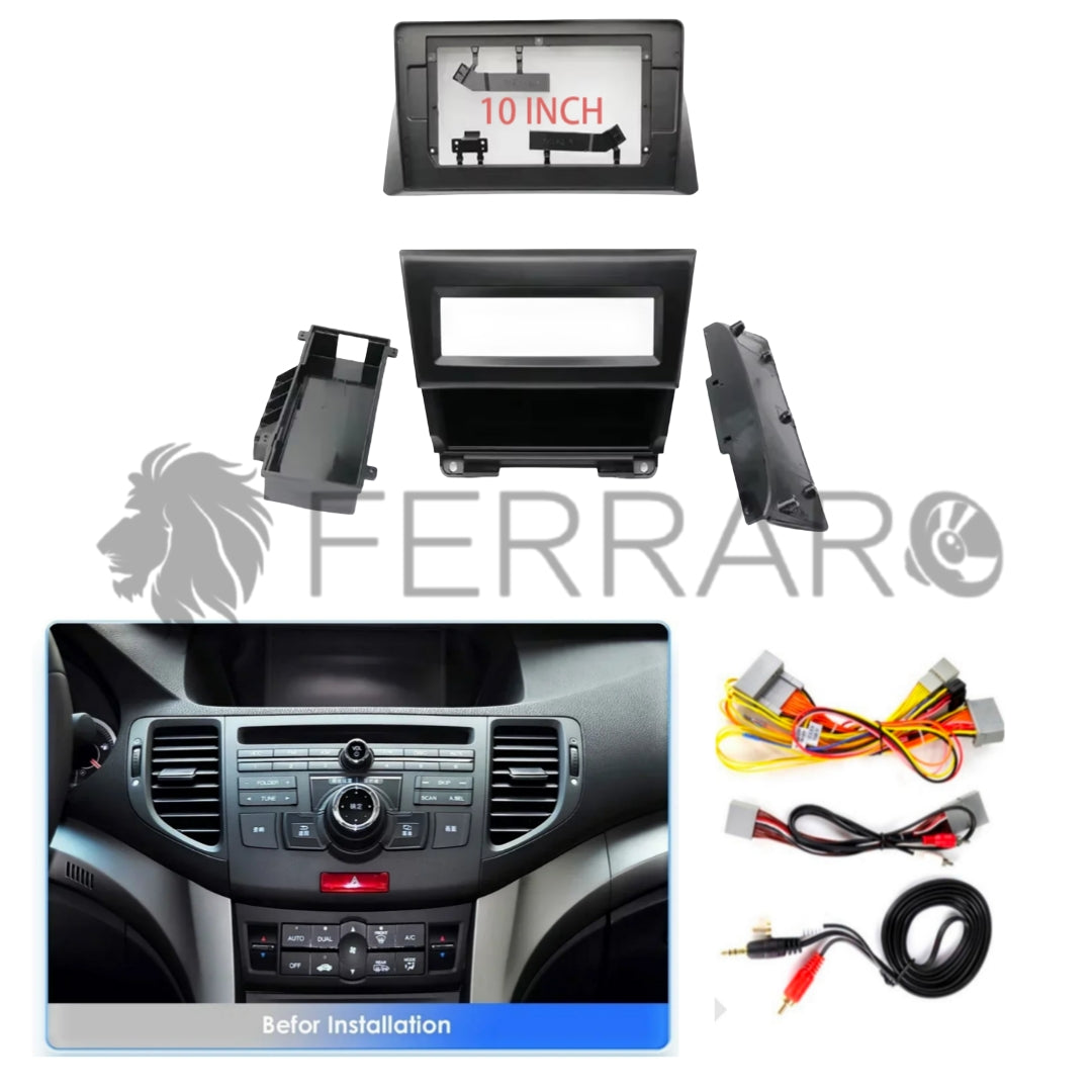 (PRENOTA) Kit Montaggio Autoradio 10.1"Pollici Honda Accord 8 (2008-2012) Mascherina, Cablaggio Autoradio Android