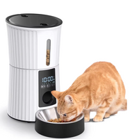Sunny Pet Feed Color, Automatic, BIANCO, Distributore Automatico di Cibo 4L a singola ciotola, Acciaio-Inox.