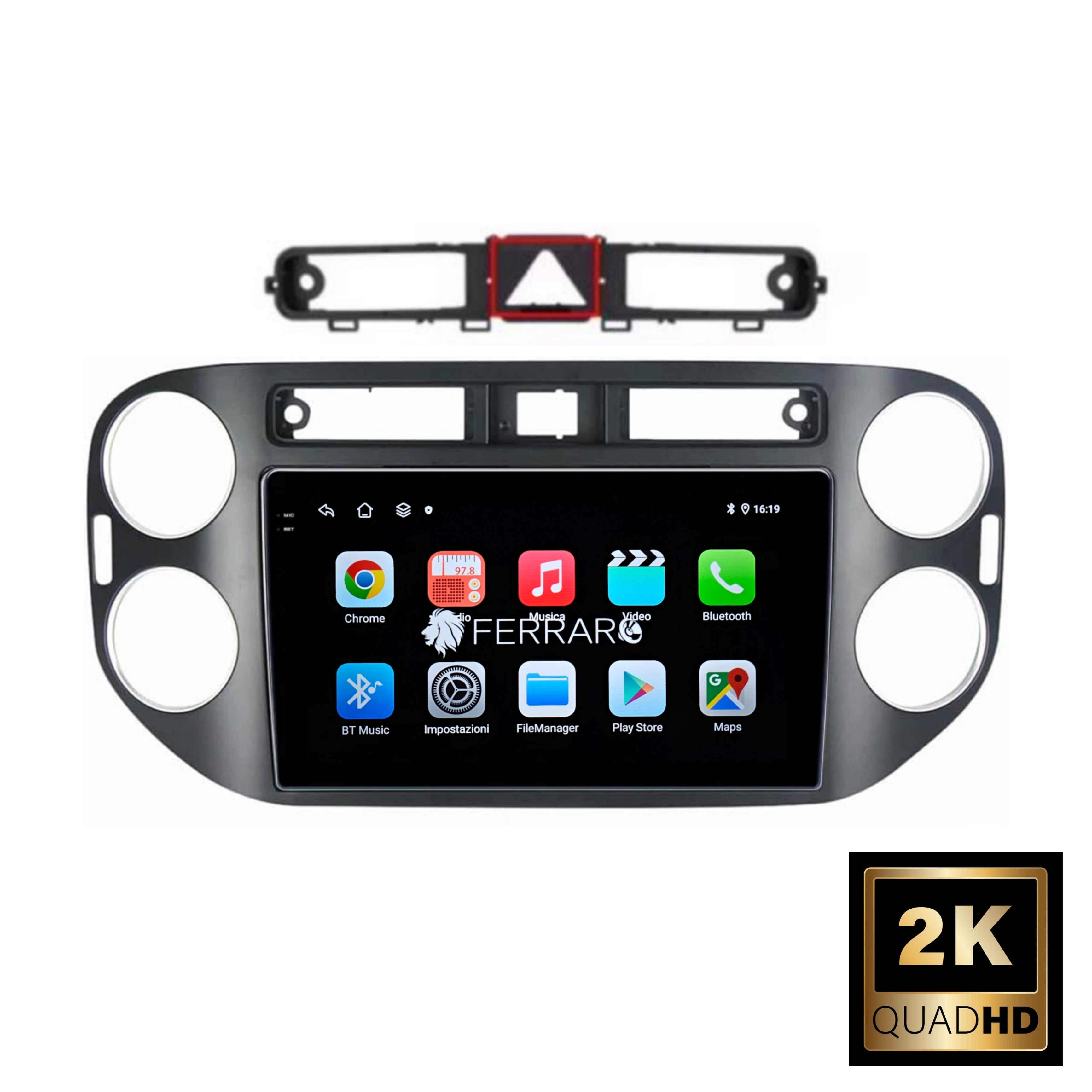 Autoradio per Volkswagen Tiguan, Plus 9" 2K (2007-2016) Android, Bluetooth, CarPlay, Android Auto, 12/256GB Ram