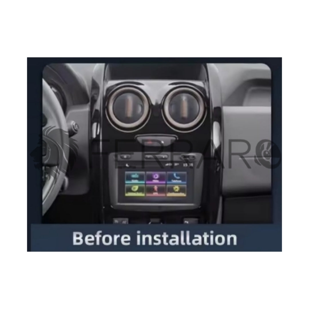 (PRENOTA) Kit Montaggio Autoradio 9"Pollici Renault Duster, Lada Largus Mascherina, Cablaggio Autoradio Android