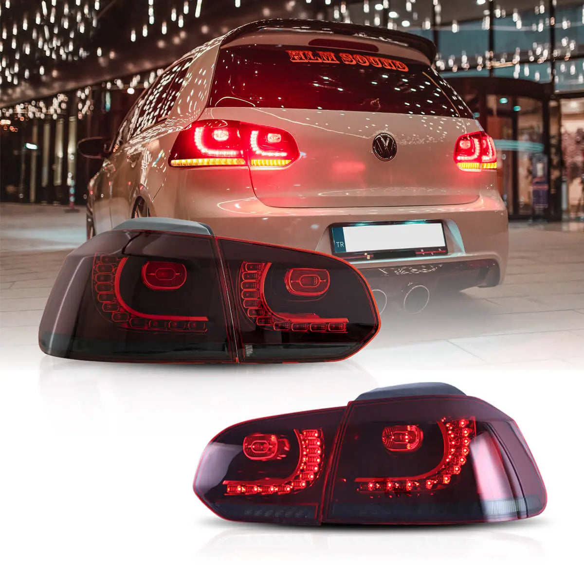 (PRENOTA) Fanali Posteriore Completo per Volkswagen Golf VI, MK6 (2008-2012) a LED