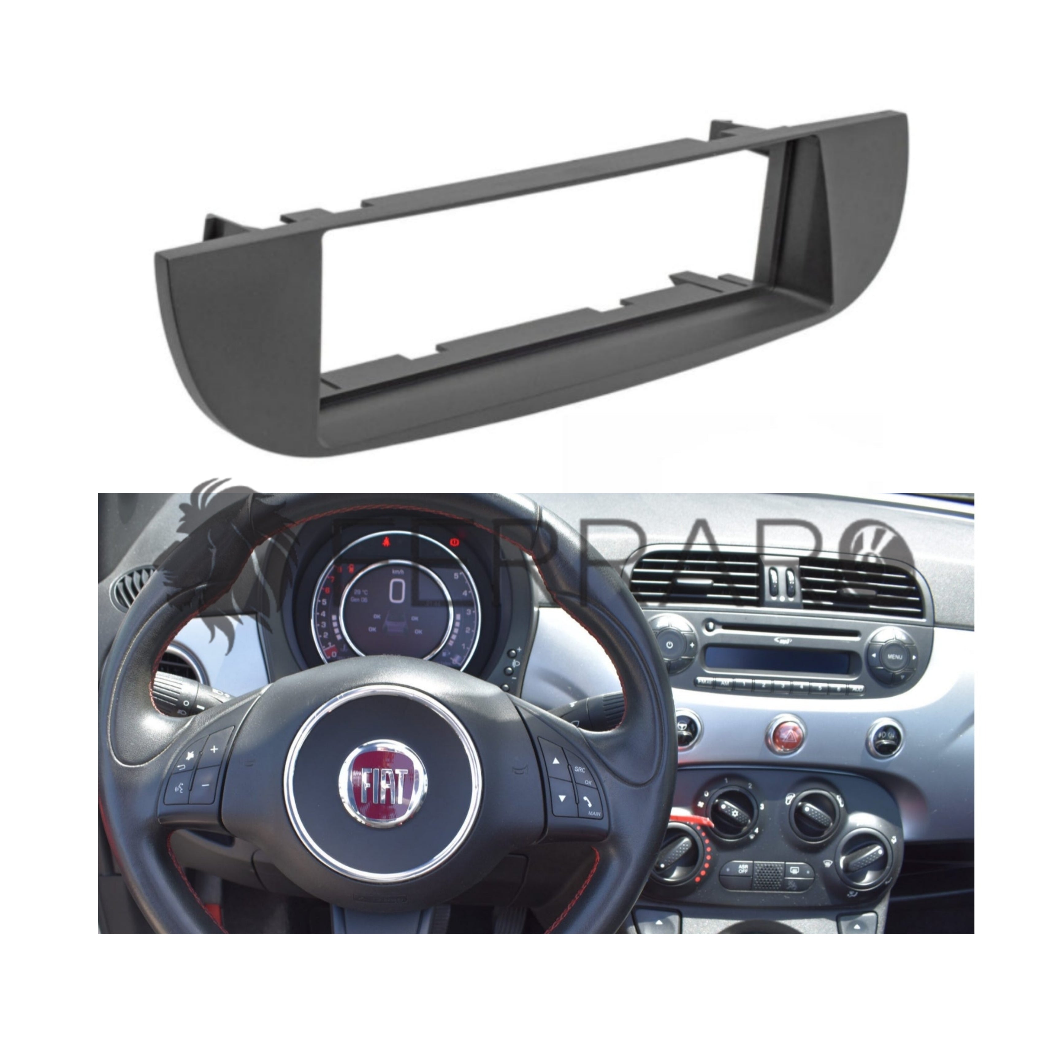 Mascherina 1DIN per Fiat 500s (2007-2015)
