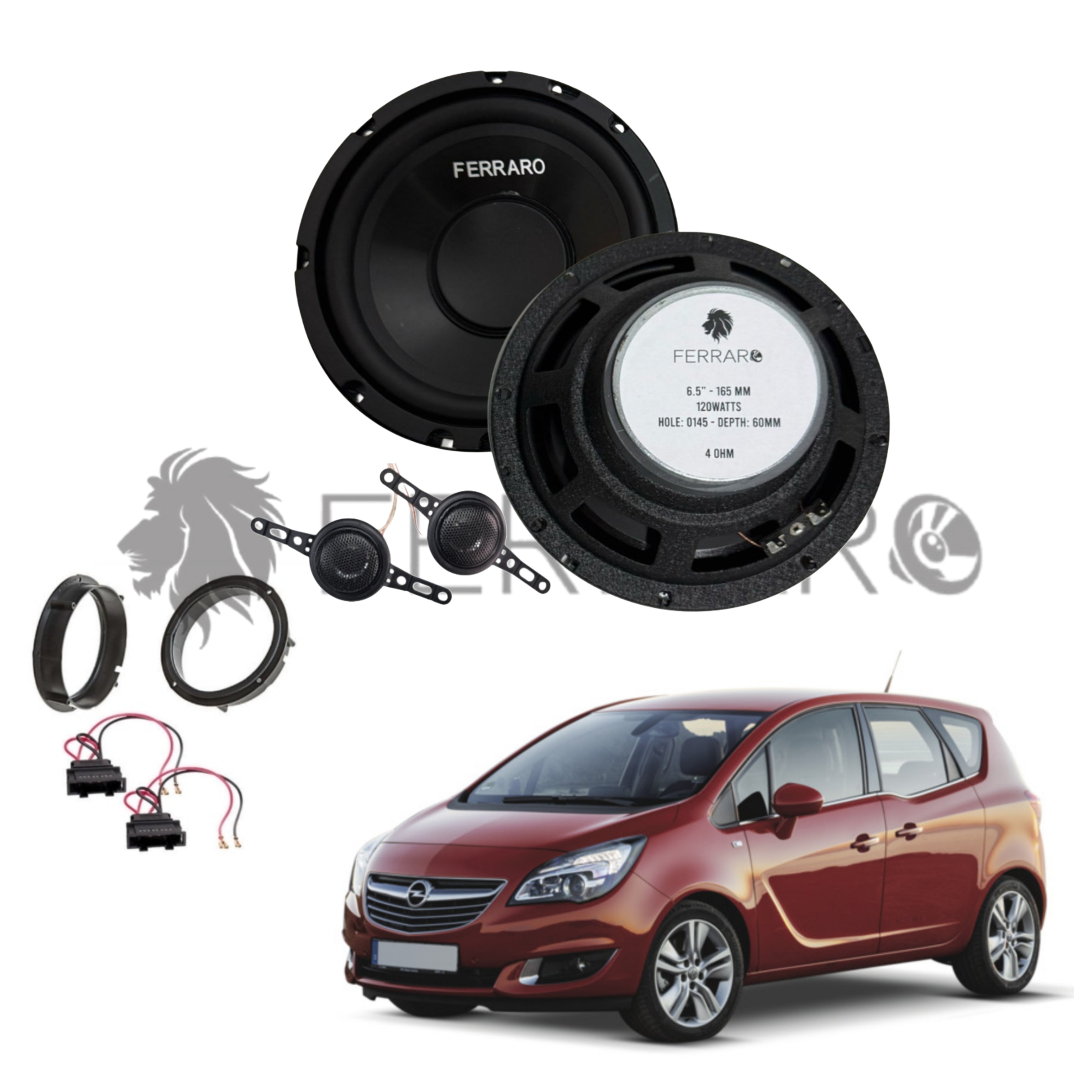 FerraroStore Kit 2 Altoparlanti, ASK-165.2, Anteriore, Opel Meriva B (2010-2017)