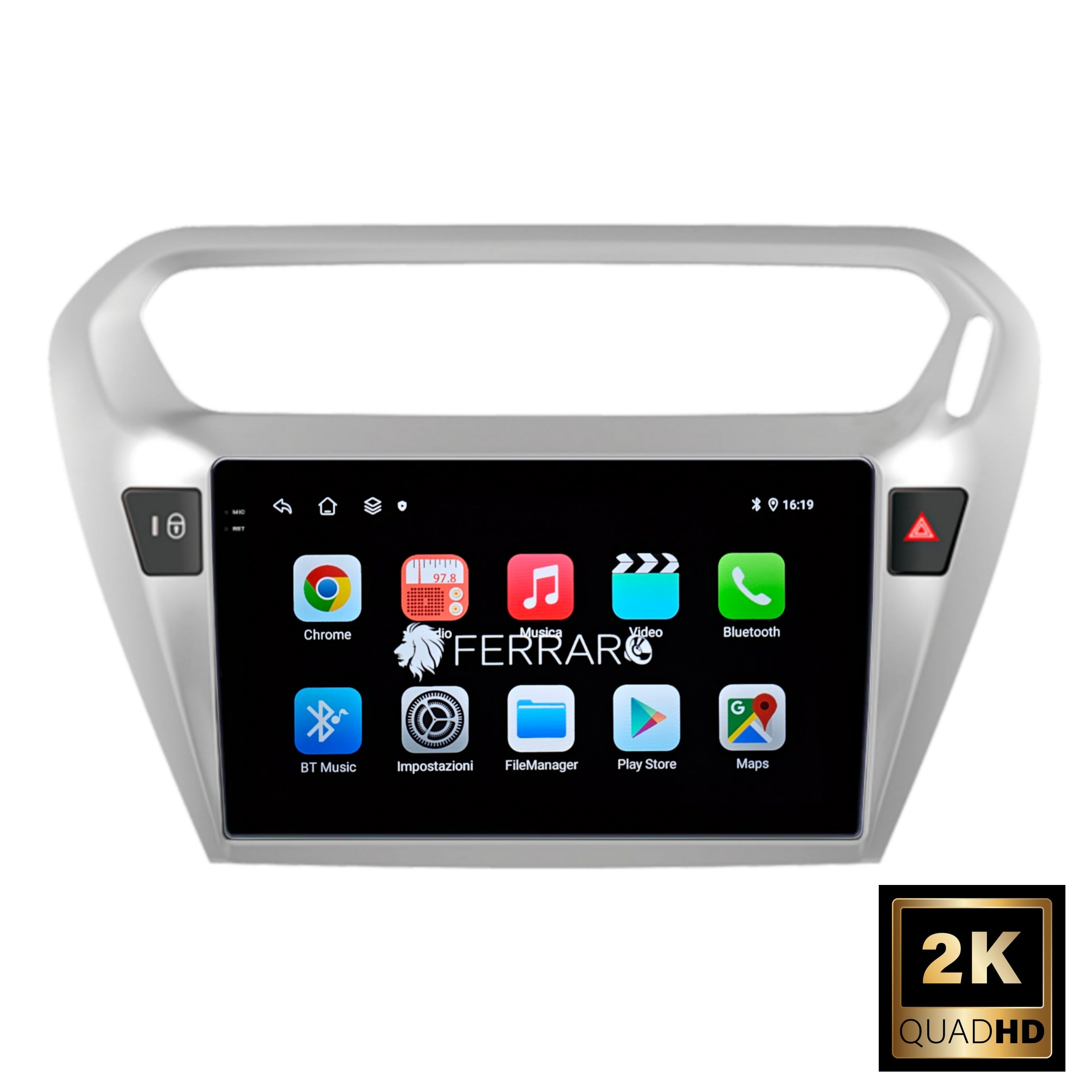 (PRENOTA) Autoradio per Peugeot 301, Citroen C-elysee 9" 2K (2012-2016) Android, Bluetooth, CarPlay, Android Auto, 12/256GB Ram