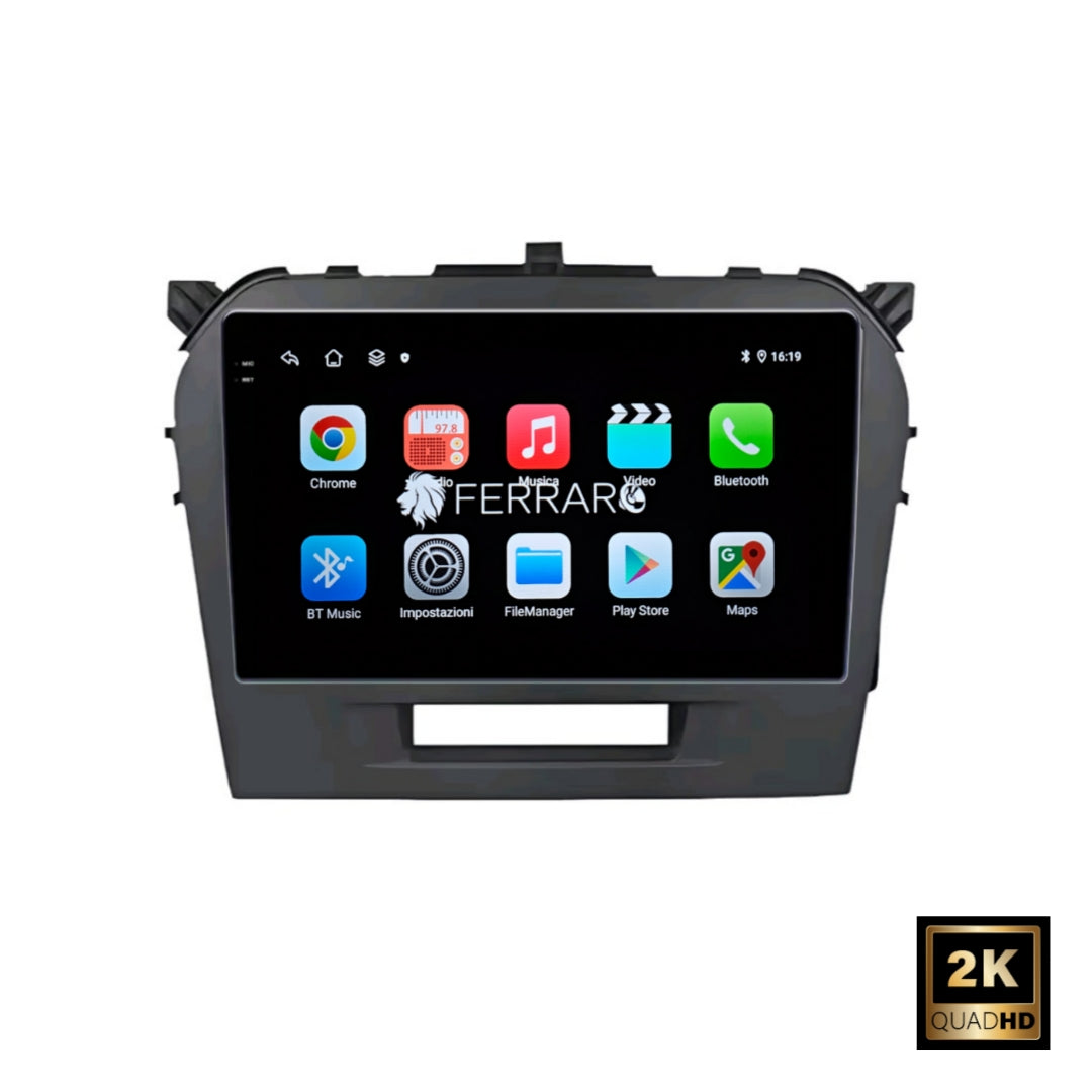 (PRENOTA) Autoradio per Suzuki Vitara 3ª Serie 9" 2K (2015-2024) Android, Bluetooth, CarPlay, Android Auto, 12/256GB Ram