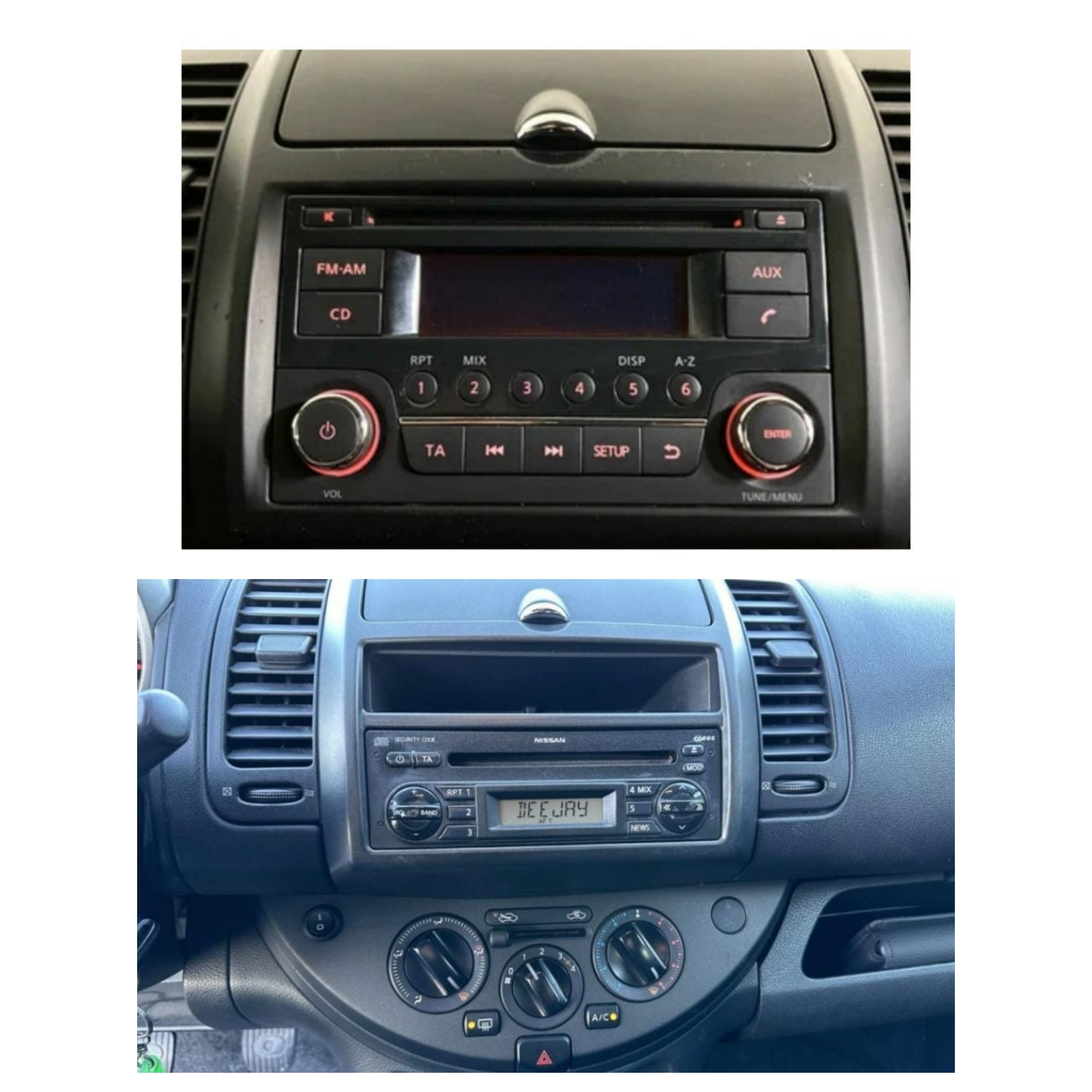 Autoradio per Nissan Note Versa 10.1" (2004-2011) Android, Bluetooth, CarPlay, Android Auto, 2GB/4GB/8GB Ram