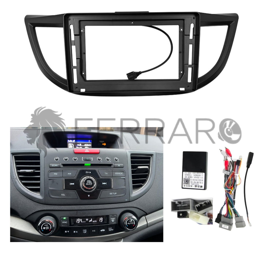 (PRENOTA) Kit Montaggio Autoradio 9"Pollici Honda CR-V (2011-2017) Mascherina, Cablaggio Autoradio Android